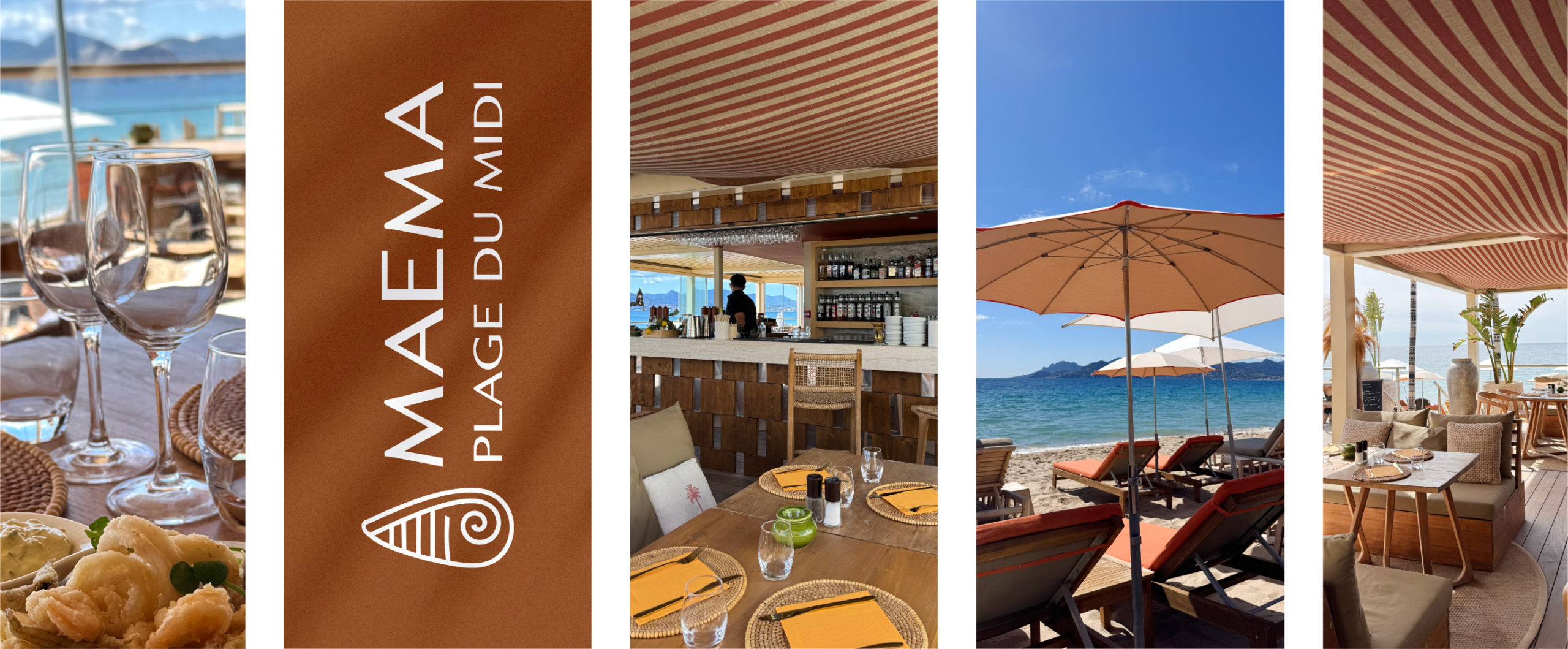 MAEMA Plage Cannes ビーチサイドレストラン